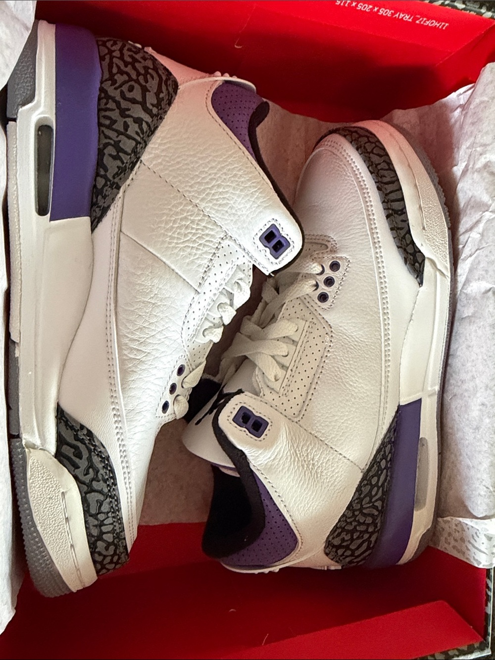 NWT Jordan White and Purple Sneakers